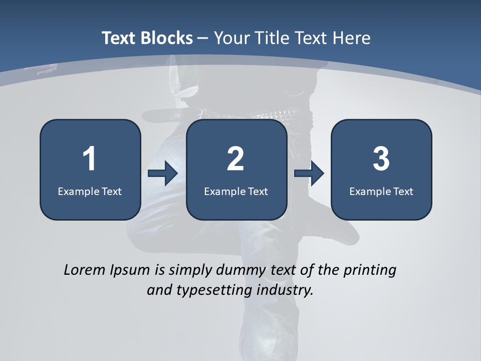 Complicated Action Leap PowerPoint Template