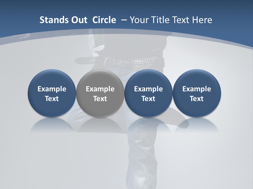 Complicated Action Leap PowerPoint Template