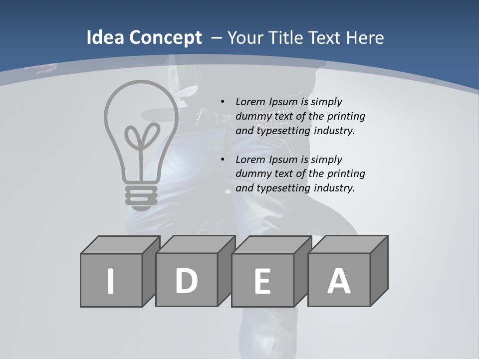 Complicated Action Leap PowerPoint Template