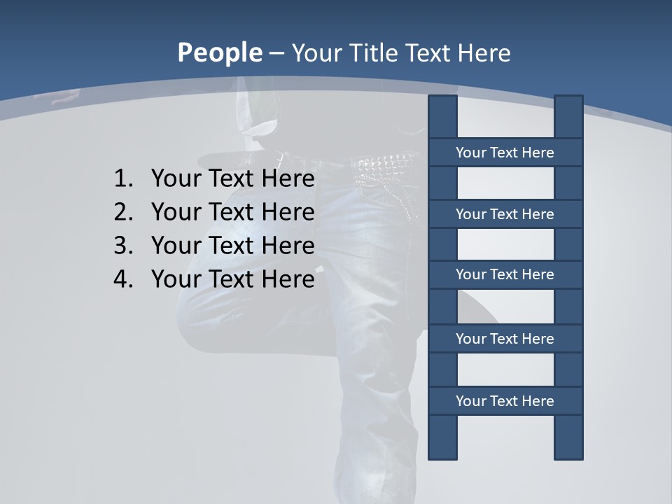 Complicated Action Leap PowerPoint Template