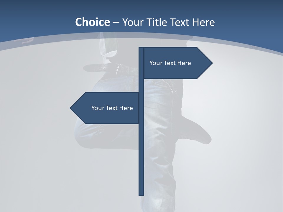 Complicated Action Leap PowerPoint Template