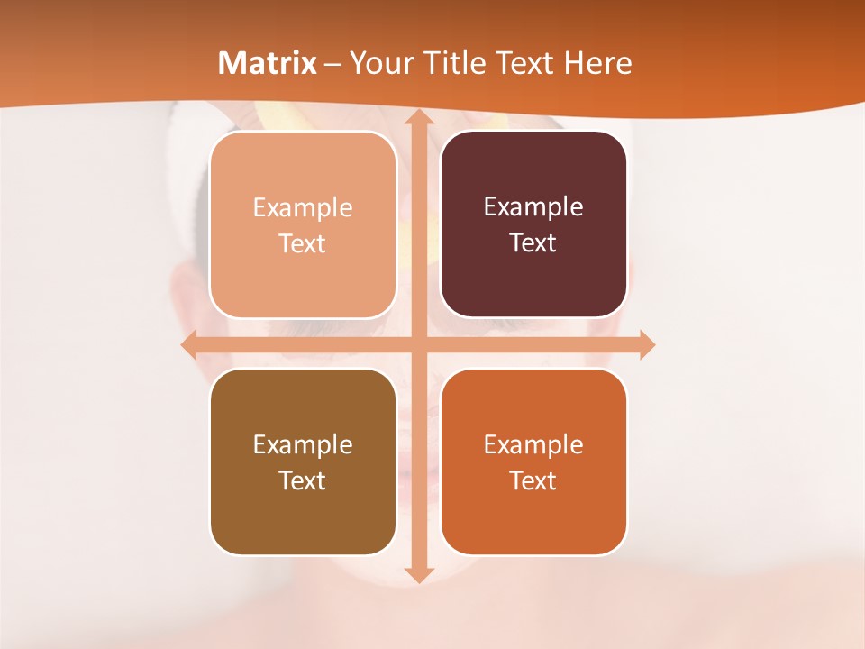 Close Relax Woman PowerPoint Template