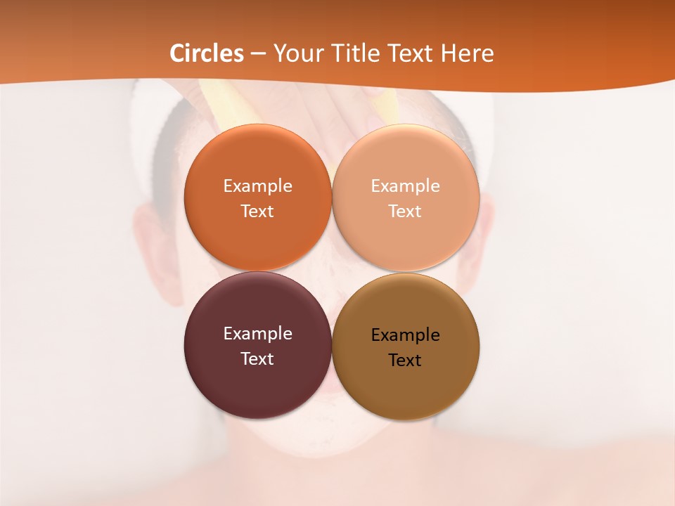 Close Relax Woman PowerPoint Template