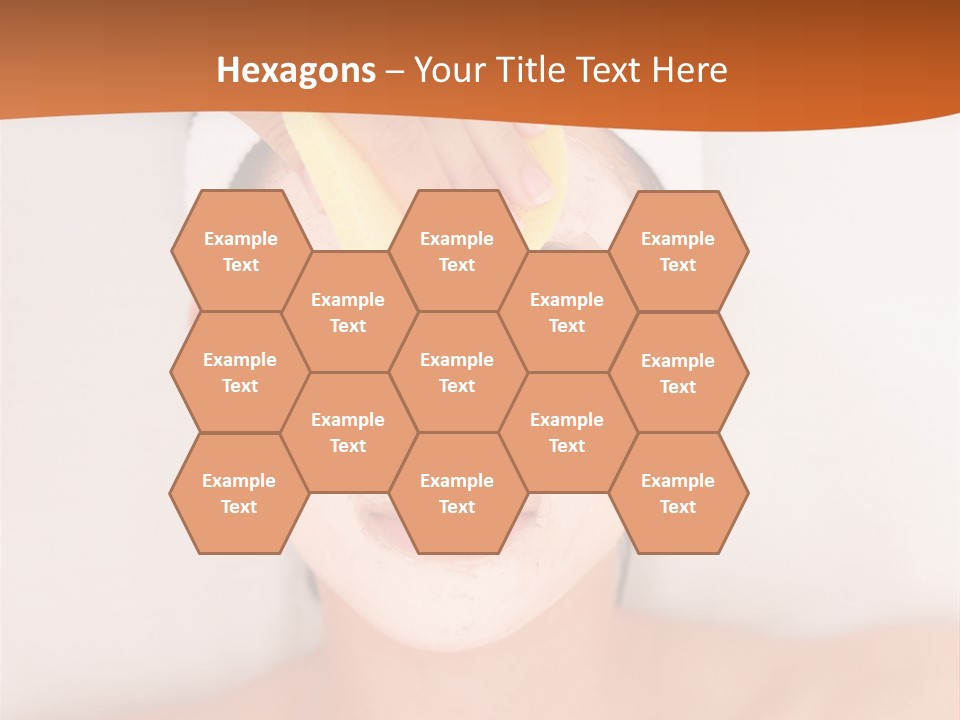 Close Relax Woman PowerPoint Template