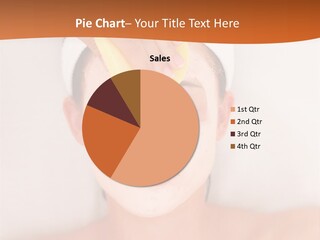 Close Relax Woman PowerPoint Template