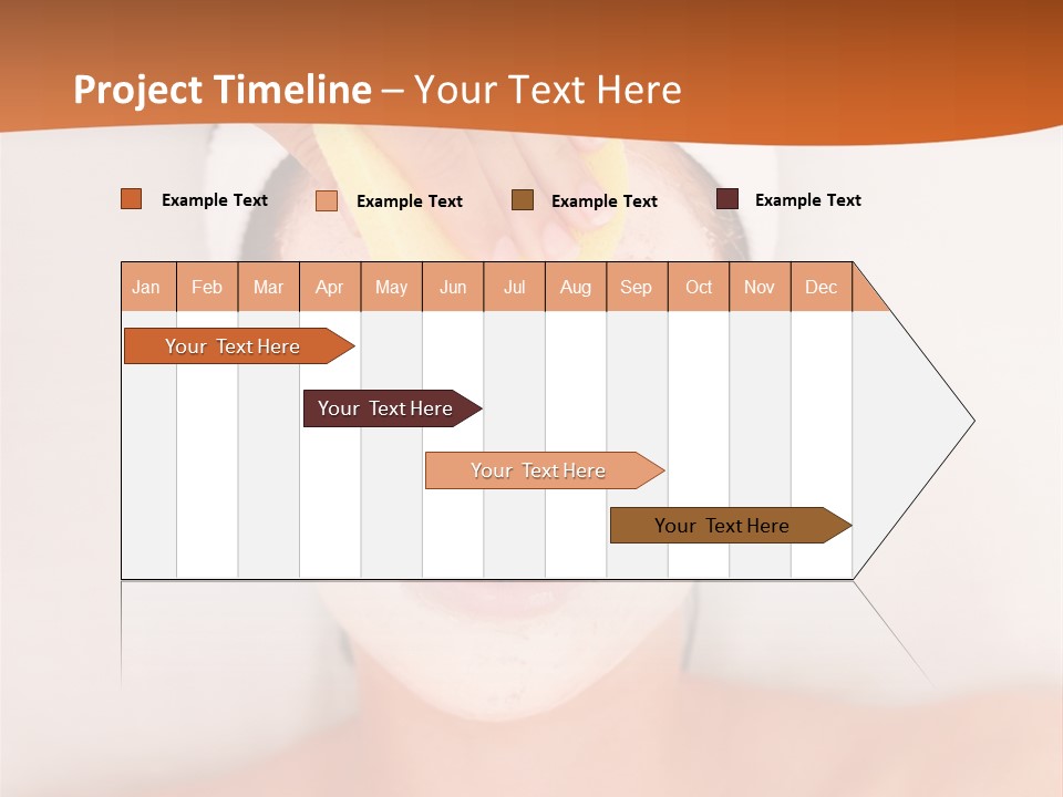 Close Relax Woman PowerPoint Template