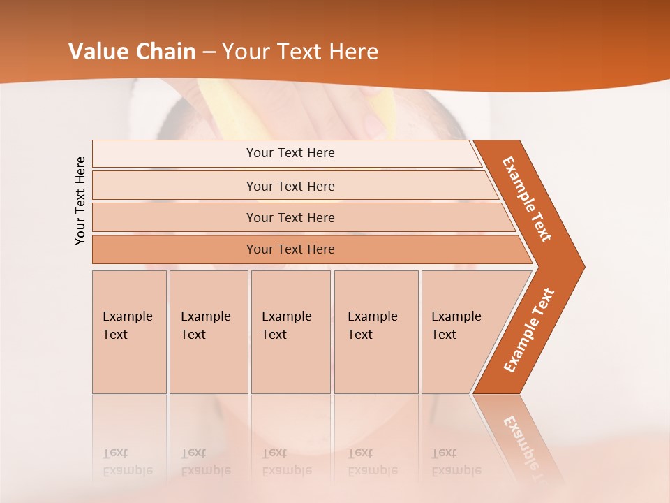 Close Relax Woman PowerPoint Template
