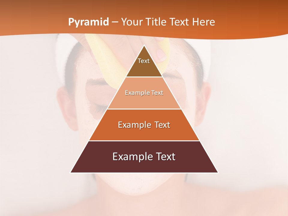 Close Relax Woman PowerPoint Template