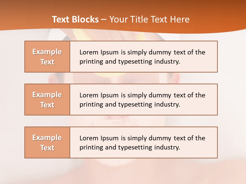 Close Relax Woman PowerPoint Template