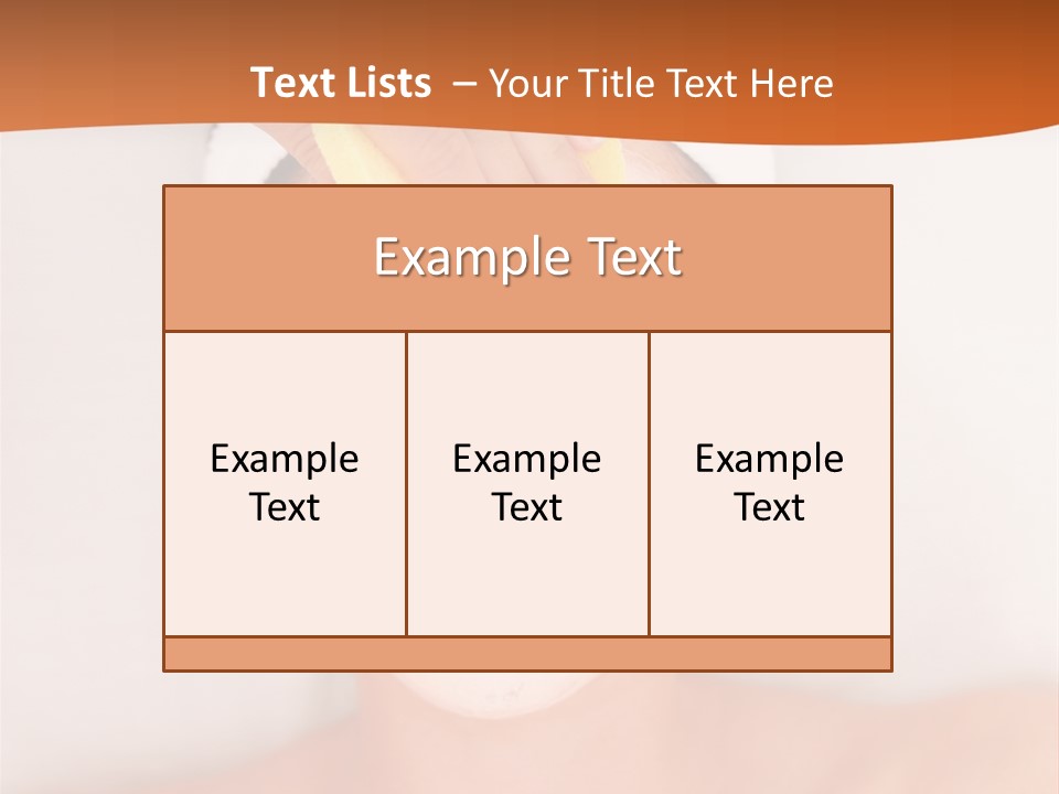Close Relax Woman PowerPoint Template