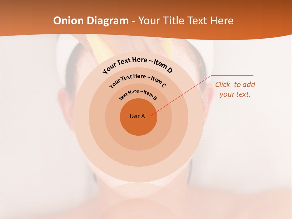 Close Relax Woman PowerPoint Template