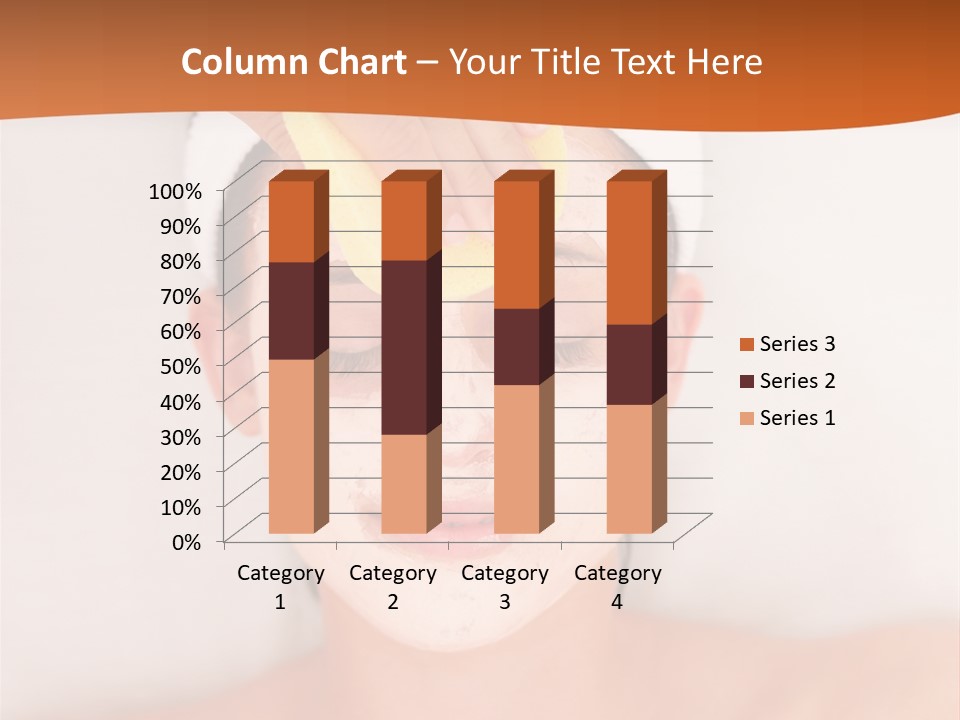 Close Relax Woman PowerPoint Template
