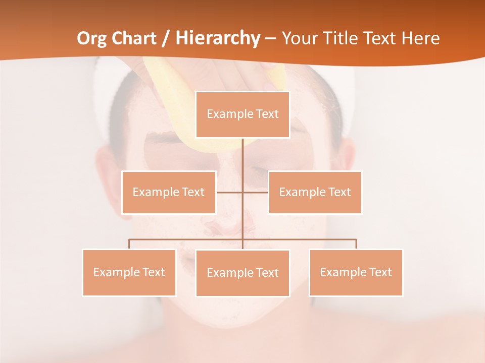 Close Relax Woman PowerPoint Template