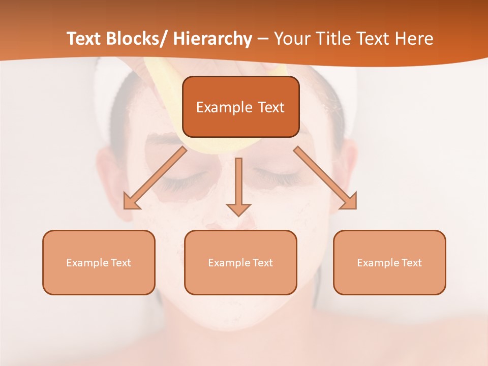 Close Relax Woman PowerPoint Template