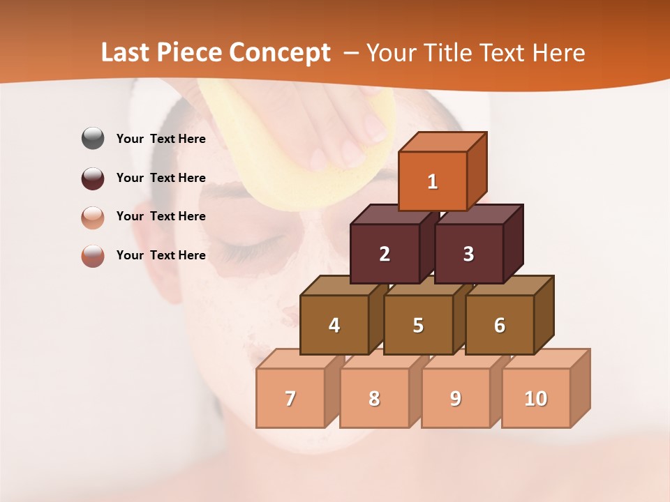 Close Relax Woman PowerPoint Template