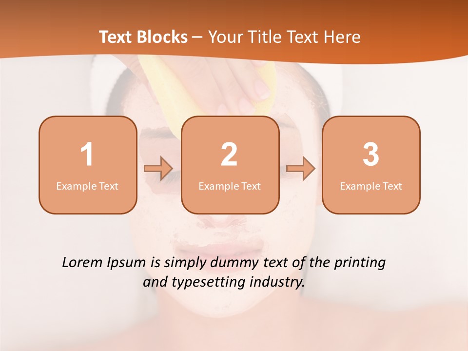 Close Relax Woman PowerPoint Template