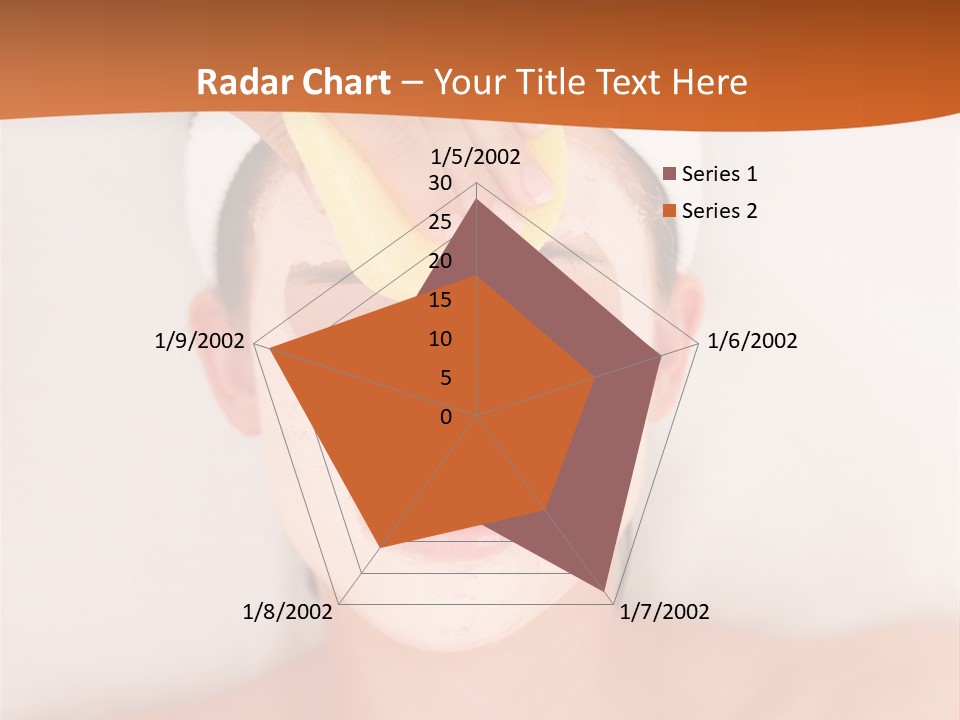 Close Relax Woman PowerPoint Template