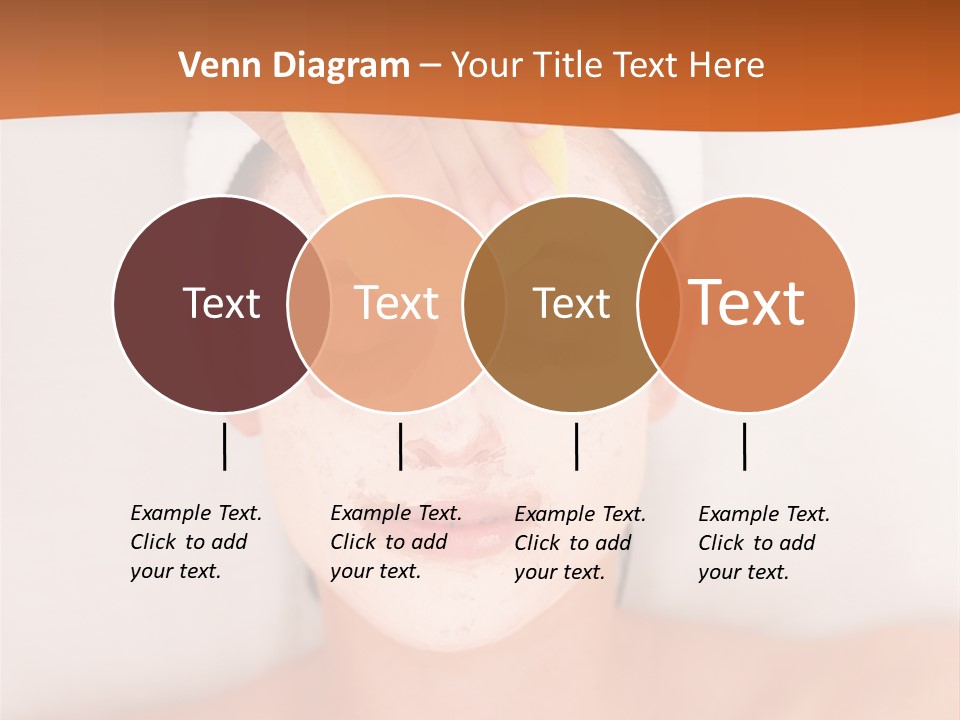 Close Relax Woman PowerPoint Template