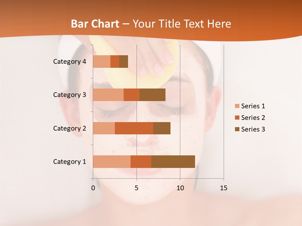 Close Relax Woman PowerPoint Template