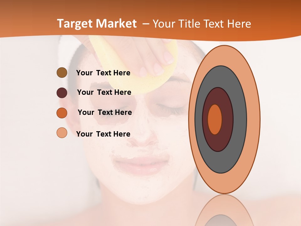 Close Relax Woman PowerPoint Template