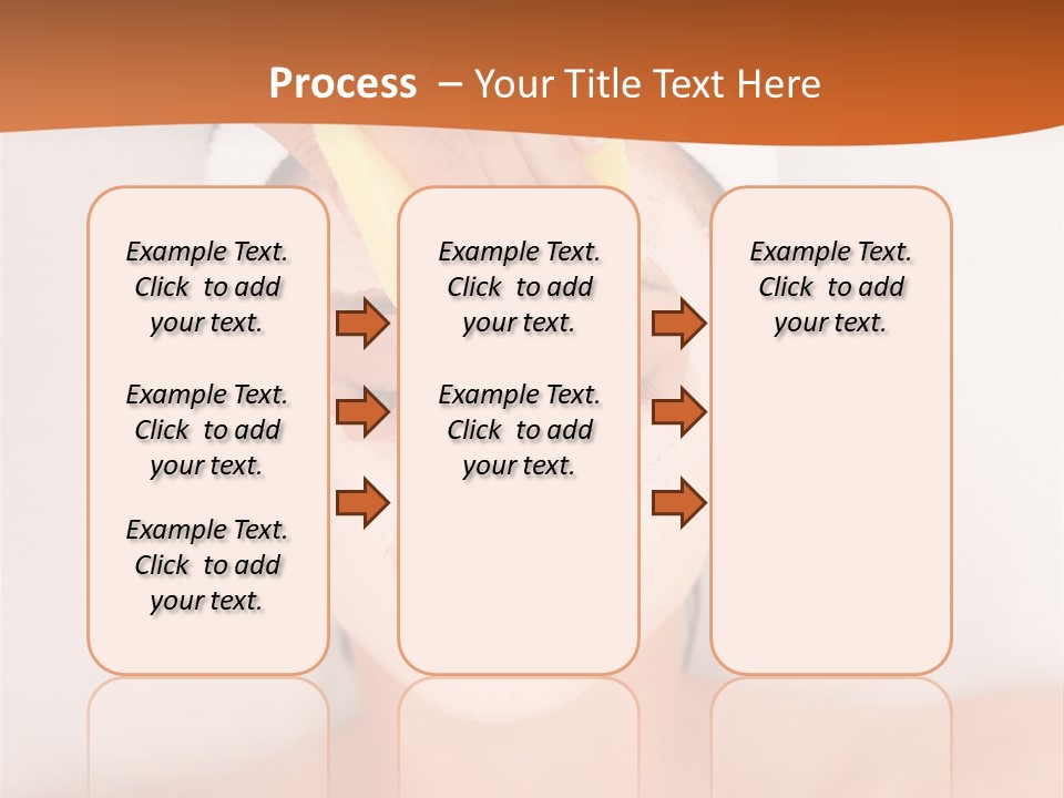 Close Relax Woman PowerPoint Template