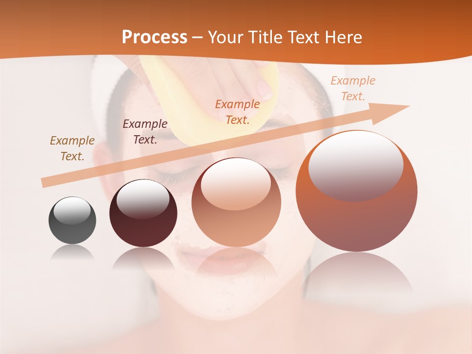 Close Relax Woman PowerPoint Template