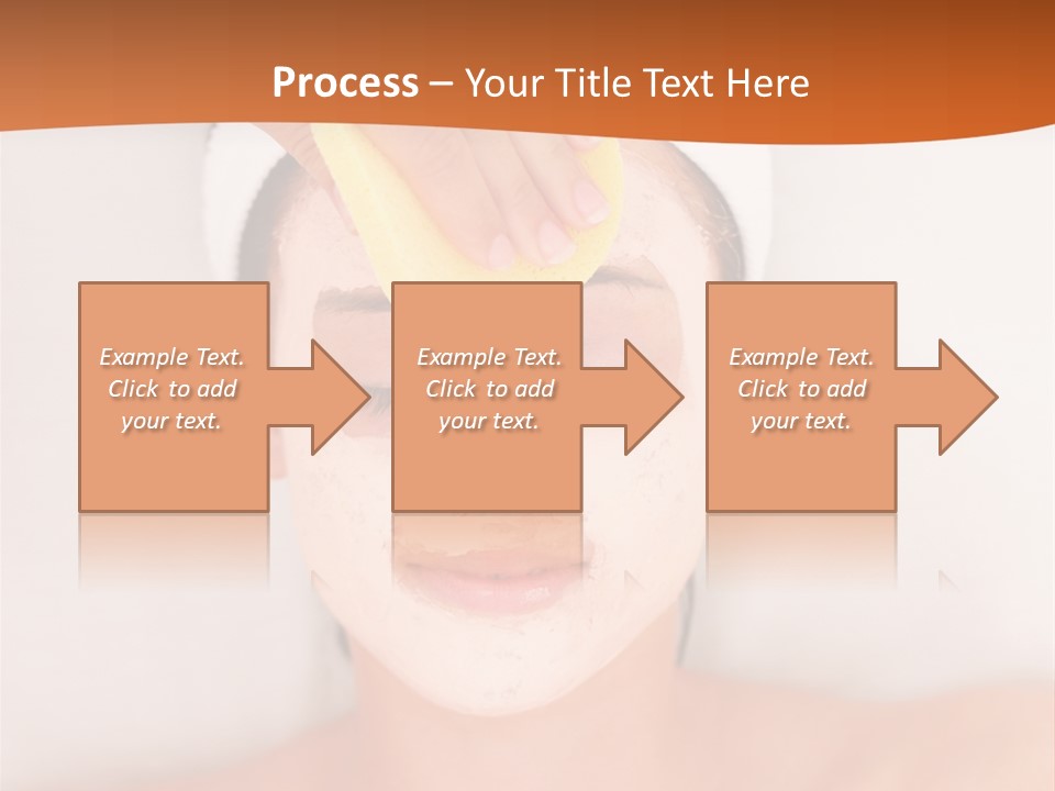 Close Relax Woman PowerPoint Template