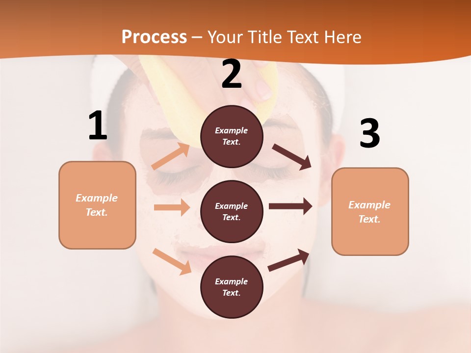Close Relax Woman PowerPoint Template