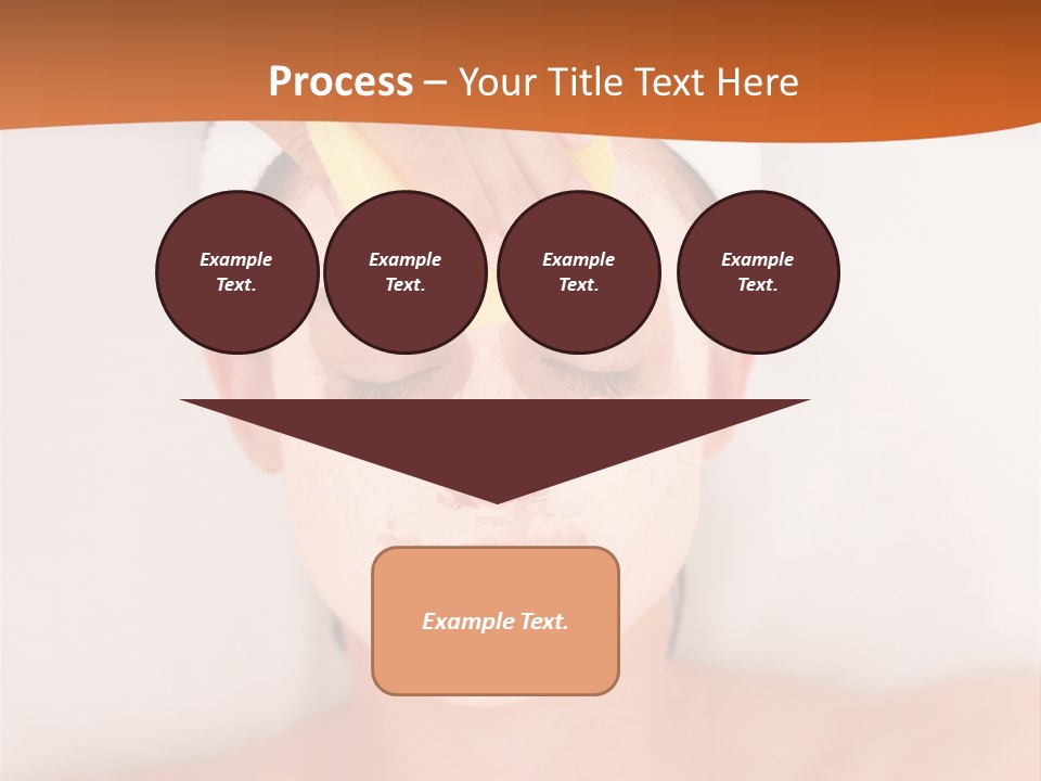 Close Relax Woman PowerPoint Template