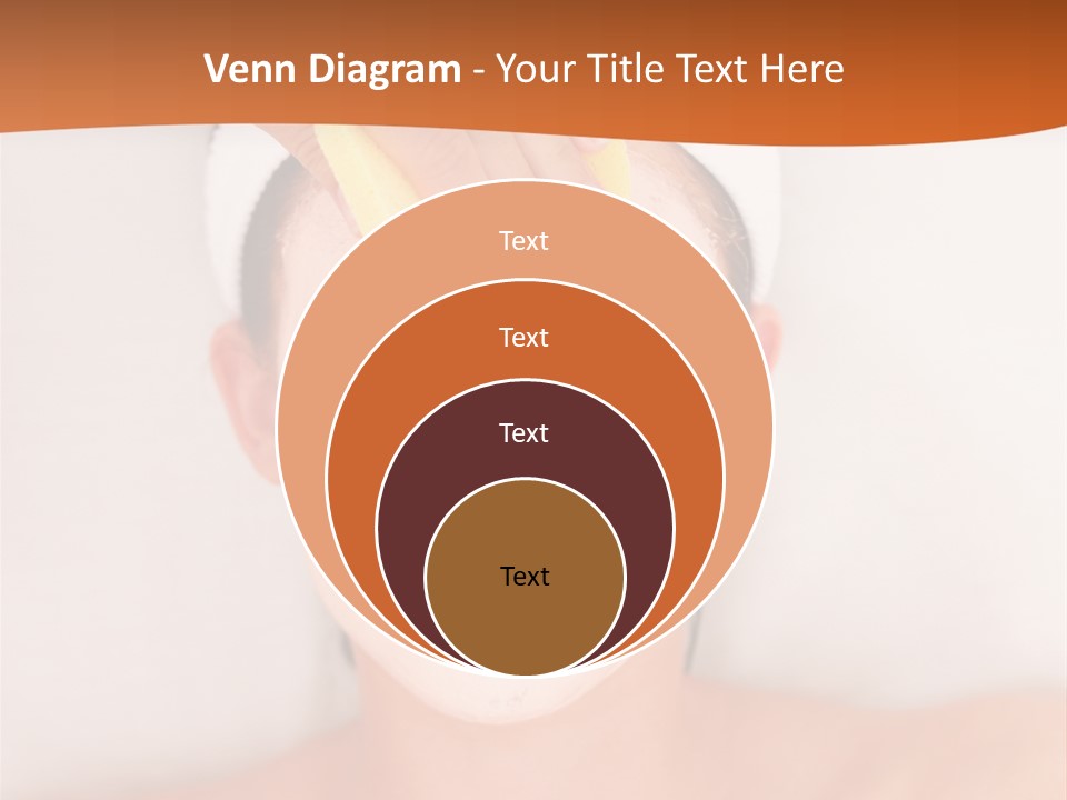 Close Relax Woman PowerPoint Template