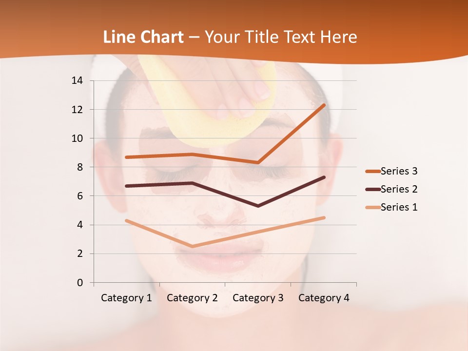 Close Relax Woman PowerPoint Template