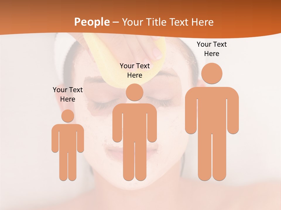 Close Relax Woman PowerPoint Template