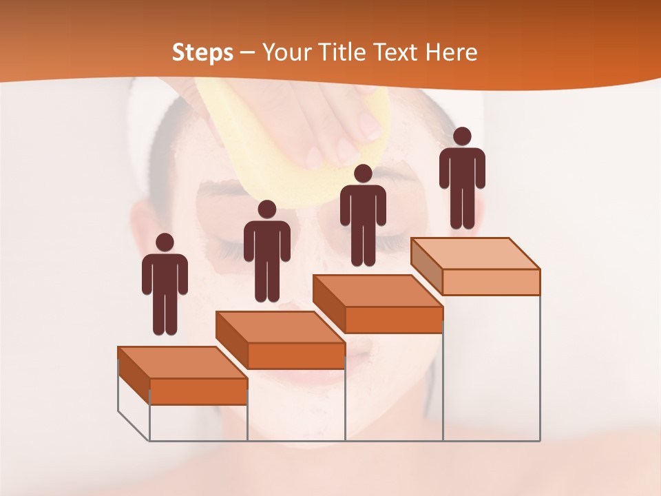 Close Relax Woman PowerPoint Template