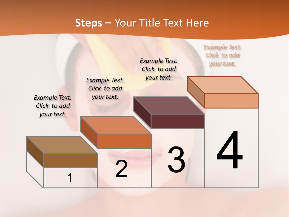 Close Relax Woman PowerPoint Template