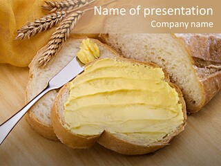 Fat Cholesterol Margarine PowerPoint Template