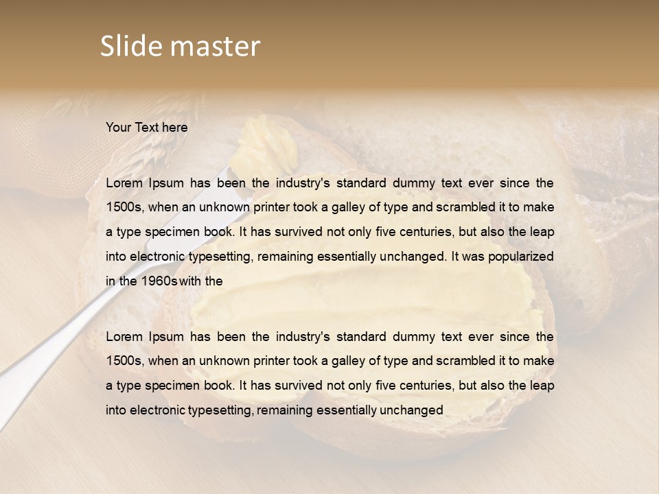 Fat Cholesterol Margarine PowerPoint Template