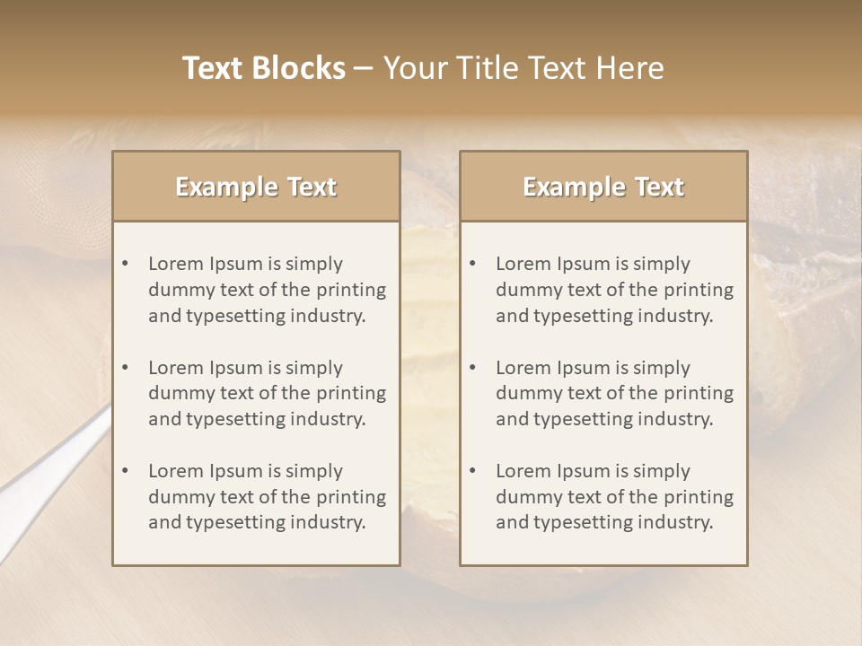 Fat Cholesterol Margarine PowerPoint Template