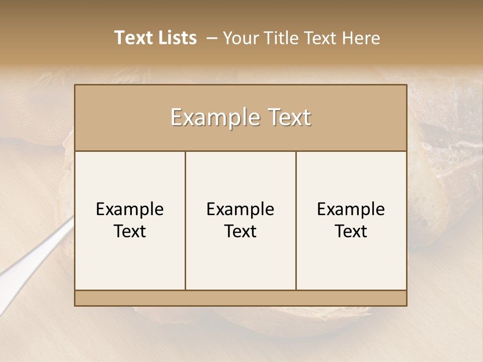 Fat Cholesterol Margarine PowerPoint Template