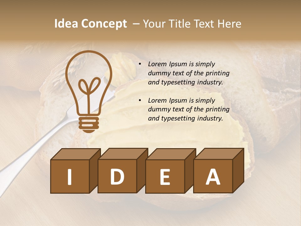 Fat Cholesterol Margarine PowerPoint Template