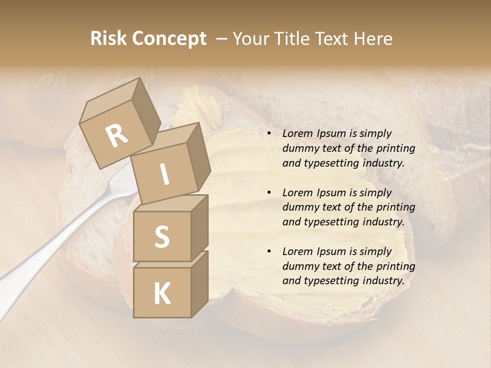 Fat Cholesterol Margarine PowerPoint Template