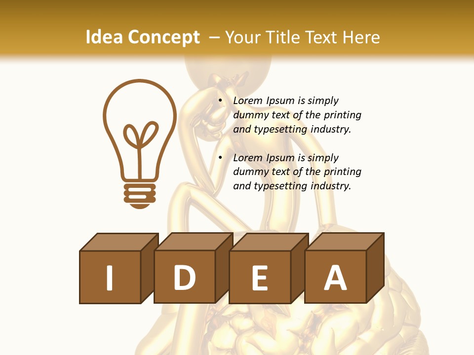 Idea Mind Thinker PowerPoint Template