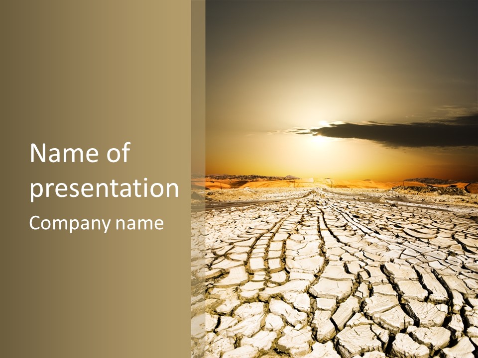Fissure Clay Agriculture PowerPoint Template