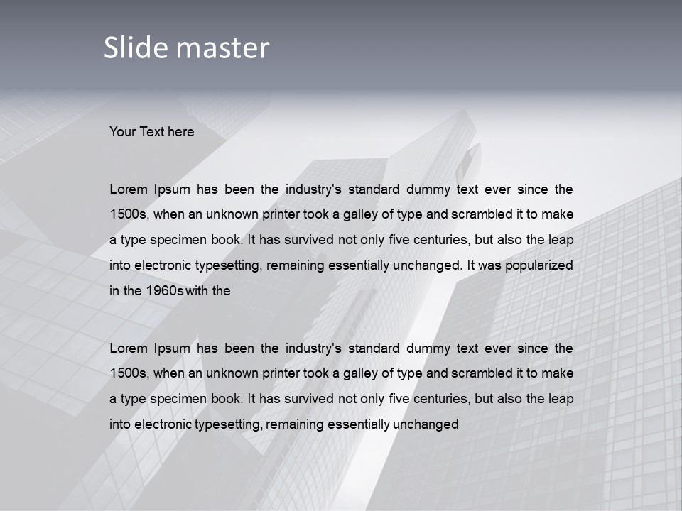Skyscraper High Roof PowerPoint Template