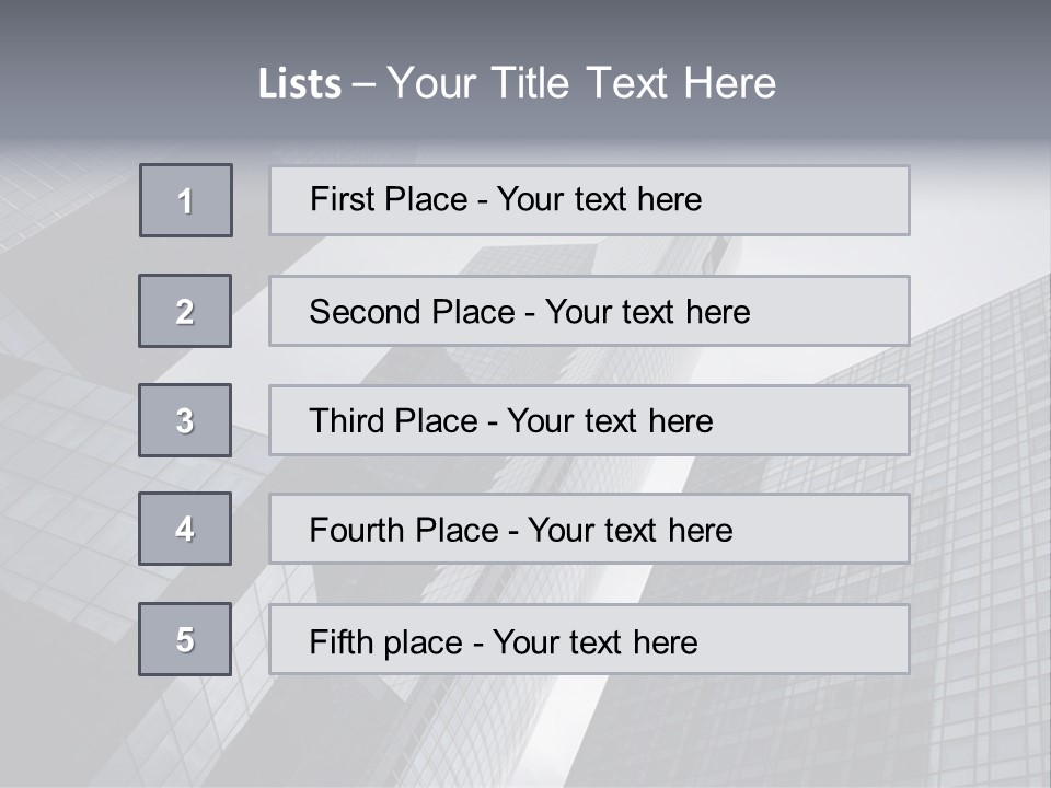 Skyscraper High Roof PowerPoint Template