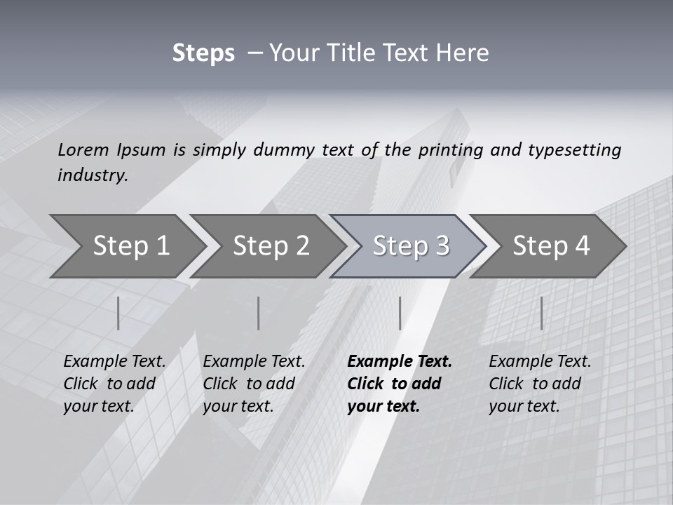 Skyscraper High Roof PowerPoint Template