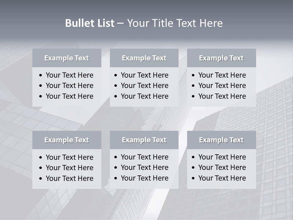 Skyscraper High Roof PowerPoint Template