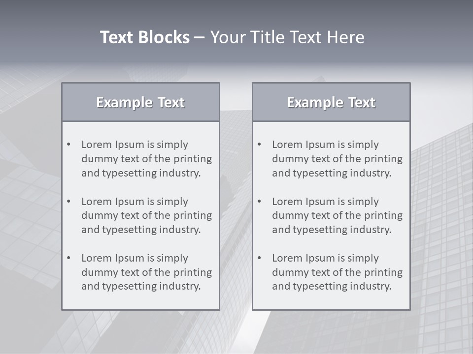 Skyscraper High Roof PowerPoint Template