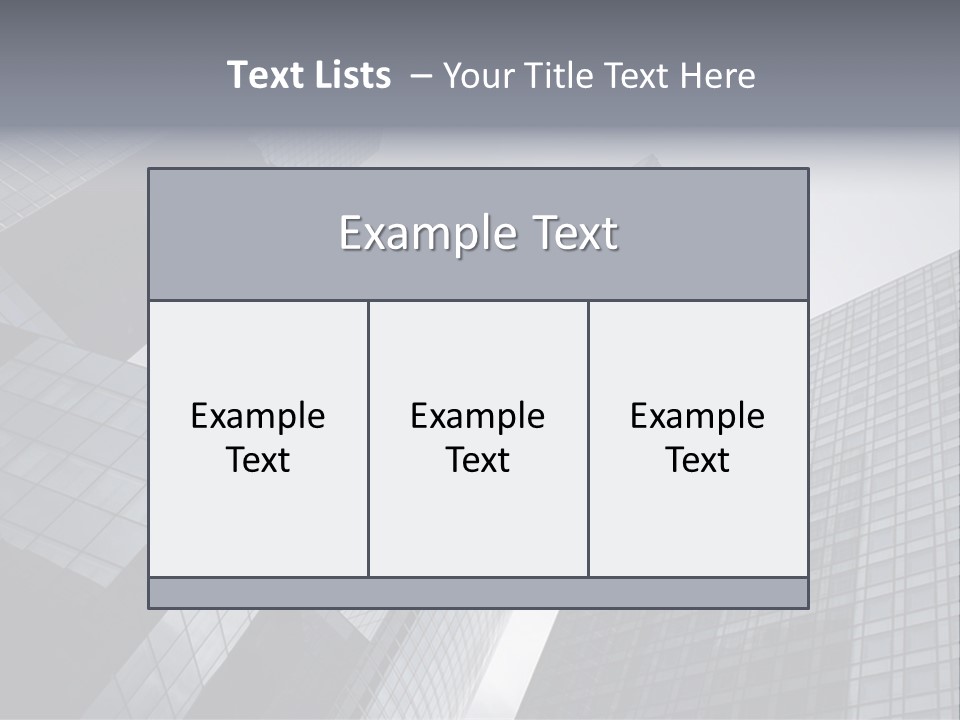 Skyscraper High Roof PowerPoint Template
