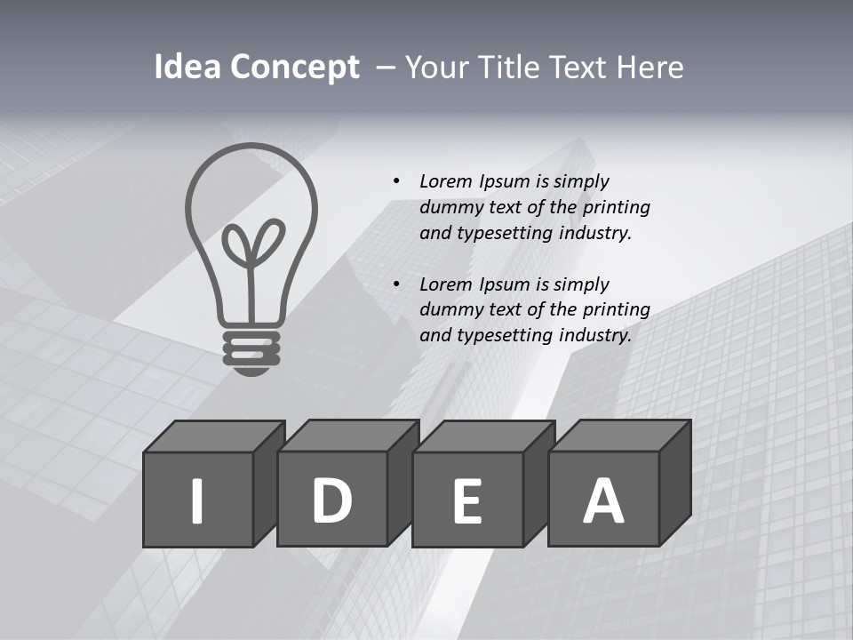 Skyscraper High Roof PowerPoint Template