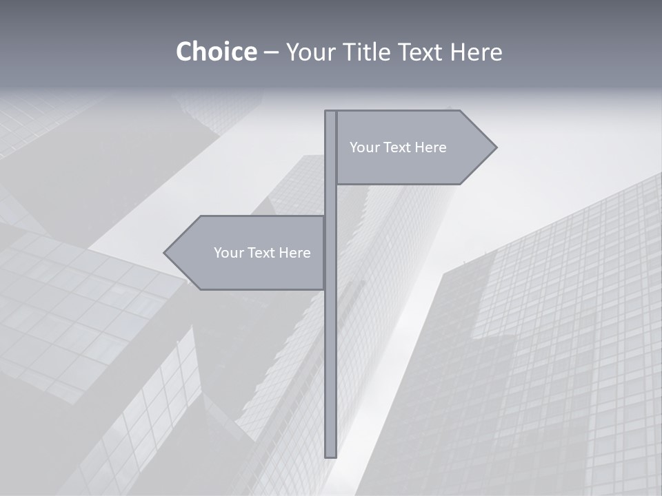 Skyscraper High Roof PowerPoint Template